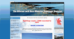 Desktop Screenshot of lochnesssightings.com